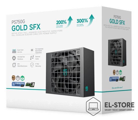DEEPCOOL Zasilacz DeepCool PS750G-FE