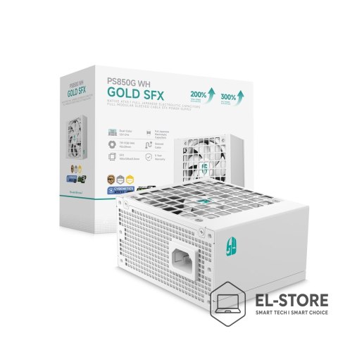 DEEPCOOL Zasilacz DeepCool PS850G-FE biały