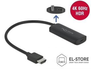 DELOCK DeLOCK Adapter HDMI-A męski > USB Type-C żeński czarny