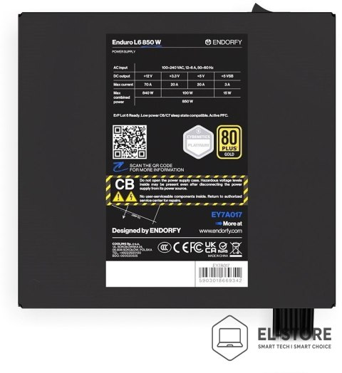 ENDORFY Zasilacz ENDORFY Enduro L6 850 W