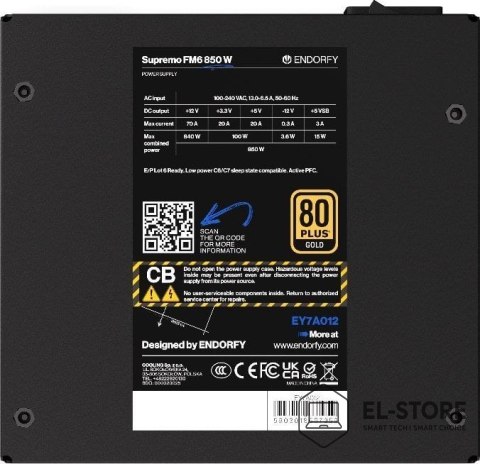 ENDORFY Zasilacz ENDORFY Supremo FM6 850 W EY7A012