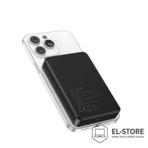GEMBIRD GEMBIRD BEZPRZEWODOWY POWERBANK MAGNETYCZNY 15W 10000 MAH, CZARNY
