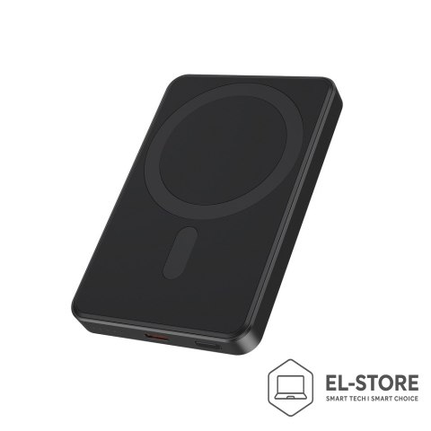 GEMBIRD GEMBIRD POWERBANK Z ŁADOWANIEM BEPRZEWODOWYM 15W 5000MAH, CZARNY