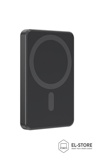 GEMBIRD GEMBIRD POWERBANK Z ŁADOWANIEM BEPRZEWODOWYM 15W 5000MAH, CZARNY