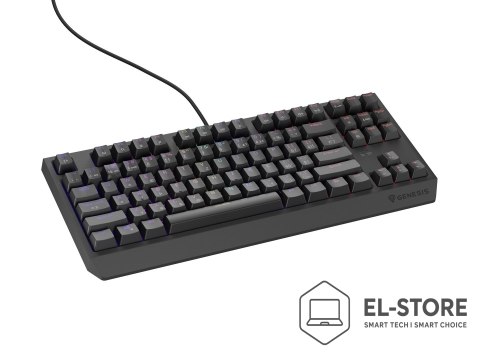 GENESIS KLAWIATURA DLA GRACZY GENESIS THOR 230 TKL CZ/SK RGB MECHANICZNA OUTEMU RED CZARNA HOT SWAP