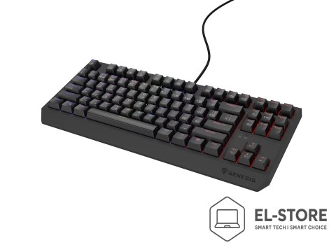 GENESIS KLAWIATURA DLA GRACZY GENESIS THOR 230 TKL CZ/SK RGB MECHANICZNA OUTEMU RED CZARNA HOT SWAP