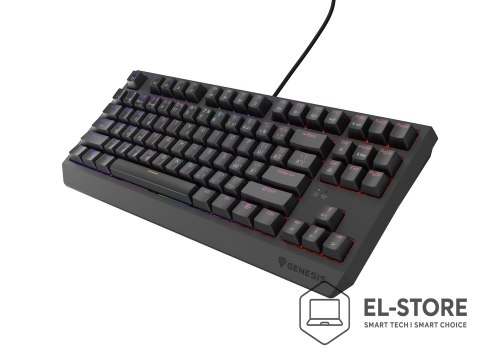 GENESIS KLAWIATURA DLA GRACZY GENESIS THOR 230 TKL CZ/SK RGB MECHANICZNA OUTEMU RED CZARNA HOT SWAP