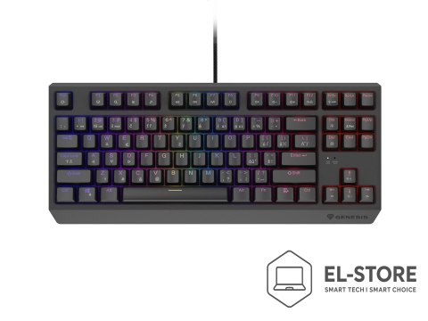 GENESIS KLAWIATURA DLA GRACZY GENESIS THOR 230 TKL CZ/SK RGB MECHANICZNA OUTEMU RED CZARNA HOT SWAP