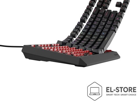 GENESIS KLAWIATURA DLA GRACZY GENESIS THOR 230 TKL CZ/SK RGB MECHANICZNA OUTEMU RED CZARNA HOT SWAP