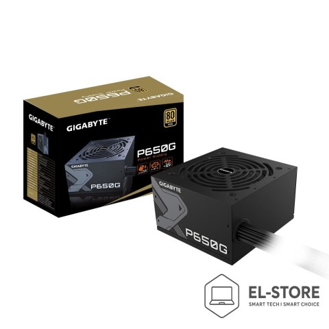 Gigabyte GIGABYTE GP-P650G moduł zasilaczy 650 W 20+4 pin ATX ATX Czarny