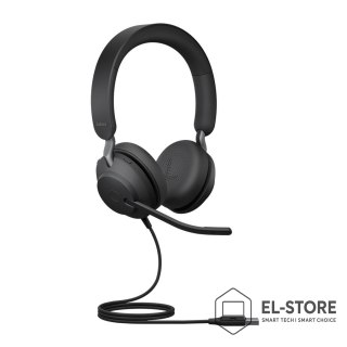 Jabra Słuchawki Jabra Evolve2 40 SE MS Stereo - Headset - On-Ear