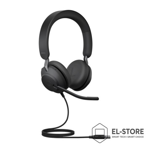Jabra Słuchawki Jabra Evolve2 40 SE MS Stereo - Headset - On-Ear