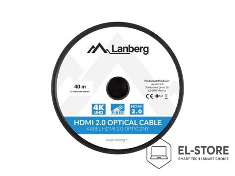 Lanberg LANBERG KABEL HDMI M/M V2.0 30M OPTYCZNY AOC CA-HDMI-20FB-0300-BK