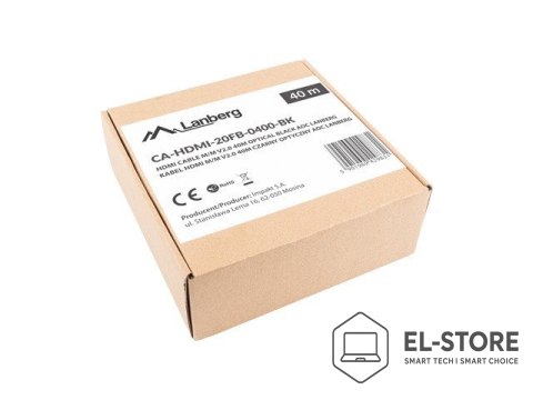 Lanberg LANBERG KABEL HDMI M/M V2.0 30M OPTYCZNY AOC CA-HDMI-20FB-0300-BK