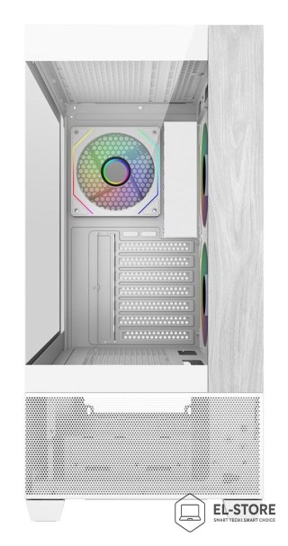 No name Cooler Master Elite 690 Wood Midi Tower Biały