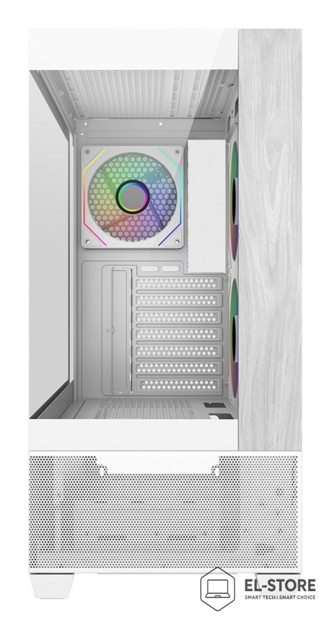 No name Cooler Master Elite 690 Wood Midi Tower Biały