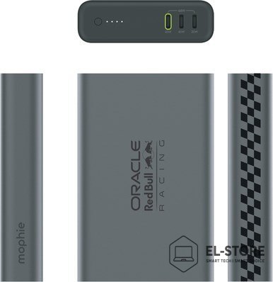 No name Powerbank Mophie Powerstation Pro 20K Red Bull Racing - 20000mAh, kabel 20 cm USB-C - USB-C w zestawie (3x port USB-C)