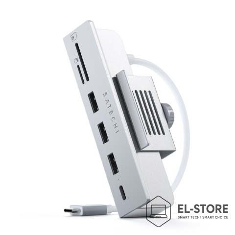 No name Satechi Aluminum USB-C Clamp Hub Pro dla Apple iMac (6 in 1)