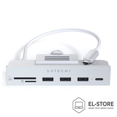 No name Satechi Aluminum USB-C Clamp Hub Pro dla Apple iMac (6 in 1)