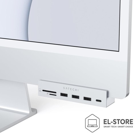No name Satechi Aluminum USB-C Clamp Hub Pro dla Apple iMac (6 in 1)