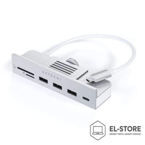 No name Satechi Aluminum USB-C Clamp Hub Pro dla Apple iMac (6 in 1)