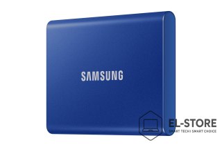 Samsung Dysk zewnętrzny SSD Samsung T7 (1TB; USB 3.2; niebieski; MU-PC1T0H/WW)