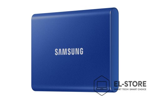 Samsung Dysk zewnętrzny SSD Samsung T7 (1TB; USB 3.2; niebieski; MU-PC1T0H/WW)