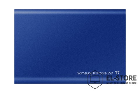 Samsung Dysk zewnętrzny SSD Samsung T7 (1TB; USB 3.2; niebieski; MU-PC1T0H/WW)