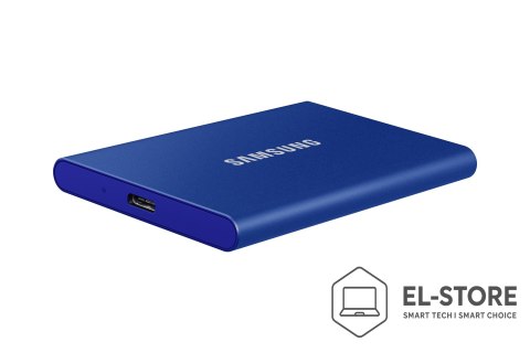 Samsung Dysk zewnętrzny SSD Samsung T7 (1TB; USB 3.2; niebieski; MU-PC1T0H/WW)