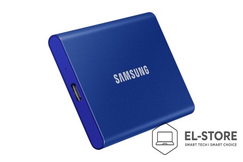 Samsung Dysk zewnętrzny SSD Samsung T7 (1TB; USB 3.2; niebieski; MU-PC1T0H/WW)