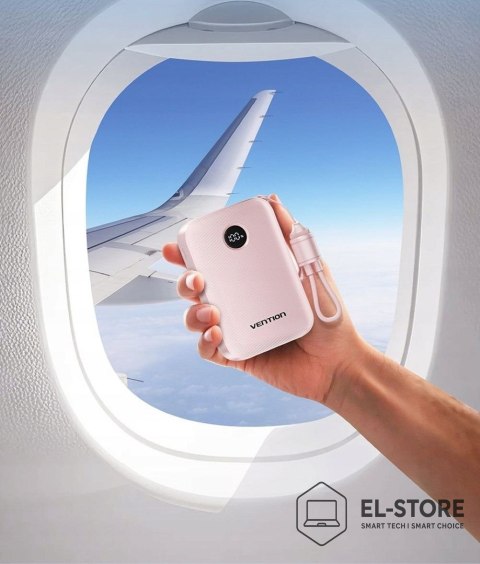 Vention Powerbank Vention 20000mAh 2 x USB-C 1x USB-A z wyświetlaczem 22,5W niebieski