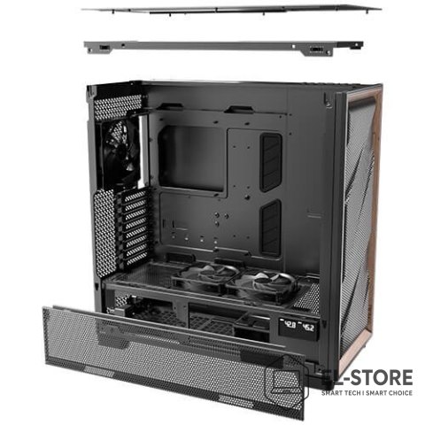 Antec Antec FLUX PRO Full Tower Czarny, Drewno