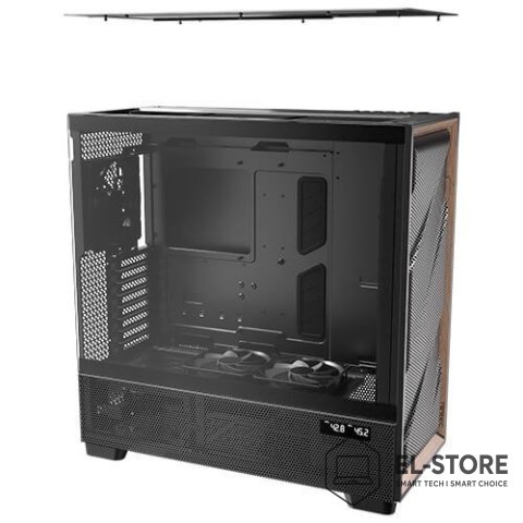 Antec Antec FLUX PRO Full Tower Czarny, Drewno