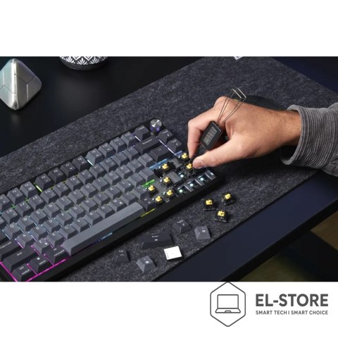 Corsair Klawiatura Corsair K65 PLUS | Mechaniczna klawiatura do gier | Bezprzewodowy | Język nordycki | USB typu A | CORSAIR MLX Czerwon