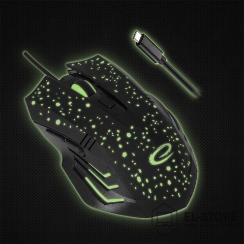 Esperanza ESPERANZA MYSZ PRZEWOD. 6D DLA GRACZY GALAXY USB-C EGM212