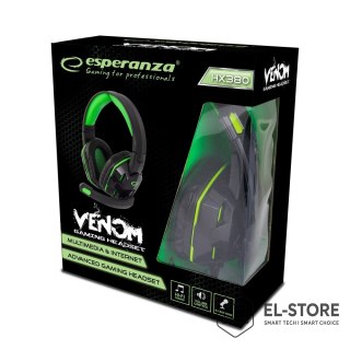Esperanza ESPERANZA SŁUCHAWKI Z MIKROFONEM DLA GRACZY VENOM EGH380