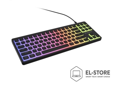 GENESIS KLAWIATURA DLA GRACZY GENESIS THOR 430 TKL US RGB MECHANICZNA OUTEMU PINK SILENT CZARNA HOT SWAP SLI
