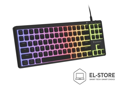 GENESIS KLAWIATURA DLA GRACZY GENESIS THOR 430 TKL US RGB MECHANICZNA OUTEMU PINK SILENT CZARNA HOT SWAP SLI