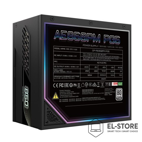 Gigabyte Zasilacz Gigabyte Aorus Elite Platinum ATX 3.1 850W