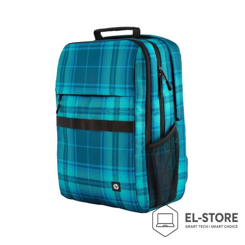 Hewlett-Packard Plecak HP Campus XL do notebooka 16" 7J594AA Niebiesko-Turkusowa krata