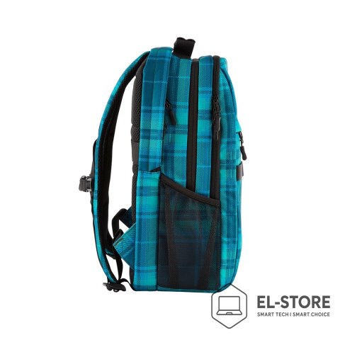 Hewlett-Packard Plecak HP Campus XL do notebooka 16" 7J594AA Niebiesko-Turkusowa krata