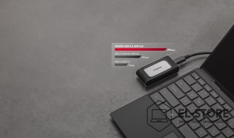 Kingston Dysk zewnętrzny SSD Kingston XS2000 (1TB; USB 3.2; srebrny; SXS2000/1000G)