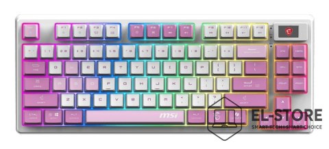 MSI Klawiatura gamingowa VIOLET US/FORGE GK600 TKL W VIOLET MSI