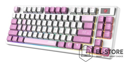 MSI Klawiatura gamingowa VIOLET US/FORGE GK600 TKL W VIOLET MSI