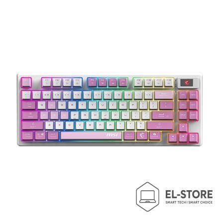 MSI Klawiatura gamingowa VIOLET US/FORGE GK600 TKL W VIOLET MSI