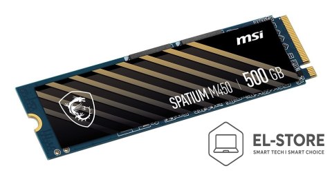 MSI SSD PCIE G4 M.2 NVME 500GB/SPAT. M450 S78-440K380-P83 MSI