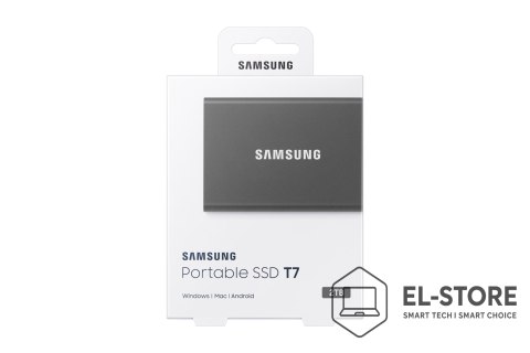 Samsung Samsung Portable SSD T7 2 TB USB Type-C 3.2 Gen 2 (3.1 Gen 2) Szary