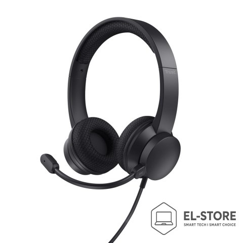 Trust Zestaw słuchawkowy Trust HS-260 ENC Black