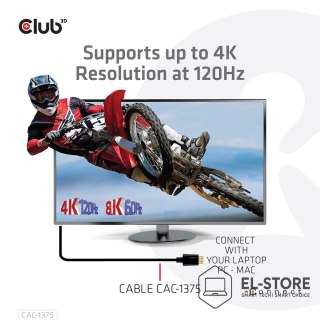 Club 3D CLUB3D CAC-1375 kabel HDMI 5 m HDMI Typu A (Standard) Czarny