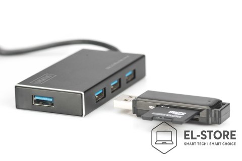 DIGITUS Digitus Koncentrator USB 3.0 Office, 4 porty